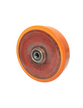ROUE AGRICOLE EN POLYURETHANE DIAMETRE 400 MM CHARGE 4000 KG AXE 40 MM • Caujolle