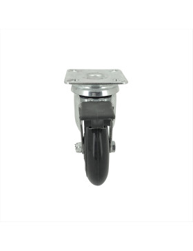 Transparent castor wheel with low resistance ball bearings 72 mm diameter ROLL72 PAF