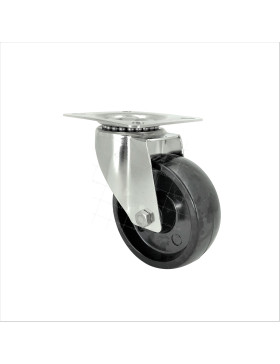 ROULETTE INOX HAUTE TEMPERATURE PIVOTANTE POUR FOUR DIAMETRE 100 KG CHARGE 150 KG • Caujolle
