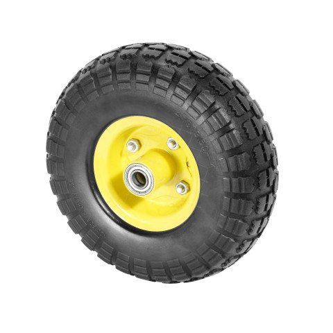 ROUE DE DIABLE PRIMEUR INCREVABLE DIAMÈTRE 260 MM CHARGE 100 KILOS AXE 20 MM (4.10/3.50-4 INC) • Caujolle