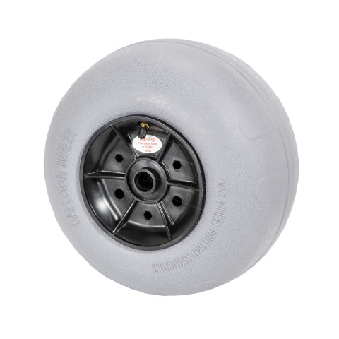 ROUE BALLON BASSE PRESSION POUR PLAGE DIAMÈTRE 340 MM CHARGE 55 KILOS AXE 25 MM • Caujolle