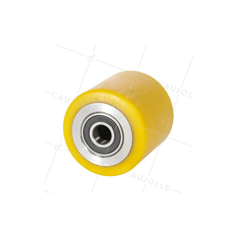 Wheel OF PALLET TRUCK DIAMETER 70 MM LOAD 500 KG AXLE 15 MM BALLS - GTP7070
