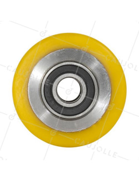 Wheel OF PALLET TRUCK DIAMETER 70 MM LOAD 500 KG AXLE 15 MM BALLS - GTP7070