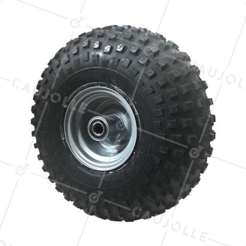 ROUE DE BROUETTE DE PLAGE GEANTE 21 POUCES DIAMÈTRE 575 MM CHARGE 380 KG POUR AXE DE 30 MM - SUPER DUMPER 21/12-8.00 • Caujolle