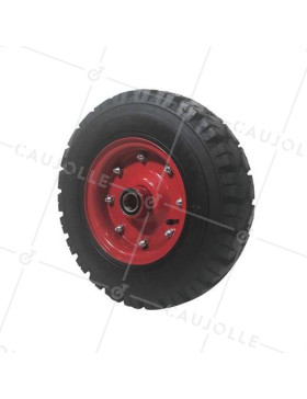 ROUE GONFLEE DE GIROBROYEUR DIAMÈTRE 414 MM CHARGE 730 KG AXE 30 MM - S2600B30 10PR 4.00-8 • Caujolle