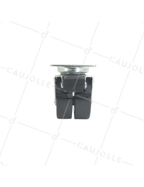 ROULETTE À PIVOTEMENT FACILITÉ À FREIN À DOUBLE GALET EN CAOUTCHOUC DIAMÈTRE 50 MM CHARGE 90 KG - S13P50BL