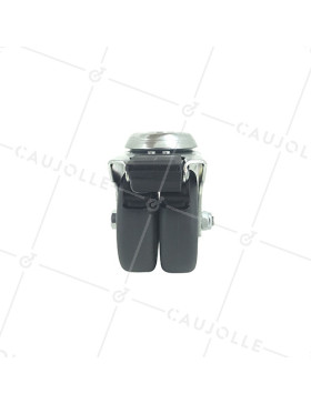 COMMUNITY SWIVEL EYE CASTOR WHEEL RUBBER WITH BRAKE S13O 75