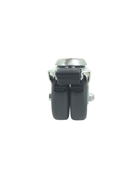 COMMUNITY SWIVEL EYE CASTOR WHEEL RUBBER WITH BRAKE S13O 75