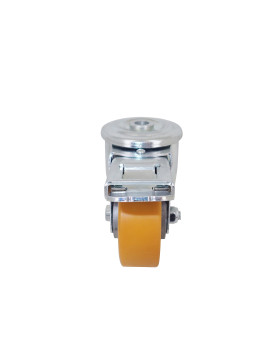 Castor INDUSTRIAL POLYURETHANE DIAMETER 80 MM LOAD 120 KG AXLE 12 MM BRAKE BALLS - S06AR 80 AF