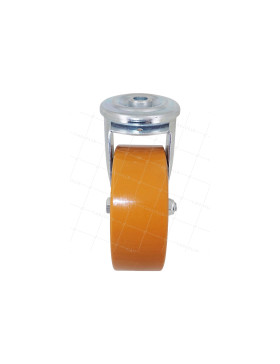ROULETTE POLYURÉTHANE INDUSTRIELLE DIAMÈTRE 100 MM CHARGE 120 KG AXE 12 MM BILLES - S06AR 100