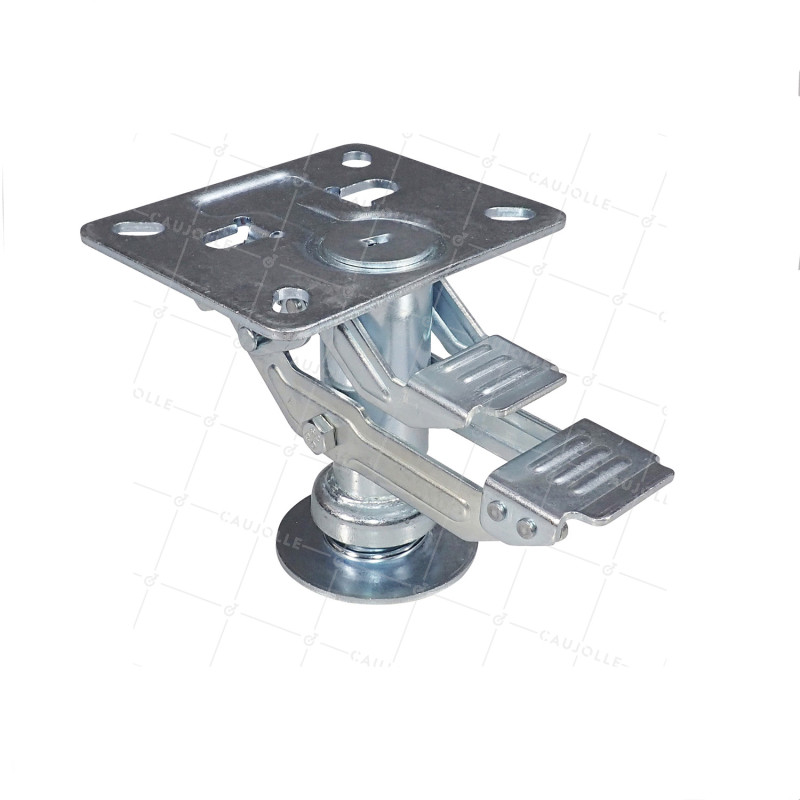 PATIN D'IMMOBILISATION RETRACTABLE POUR ROULETTE DIAMETRE 125 MM - FOOTELEVATOR 125