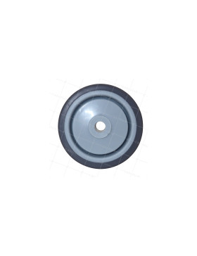 GALET EN CAOUTCHOUC SOUPLE ANTI-USURE ET NON TACHANT DIAMÈTRE 50MM CHARGE 50 KG À FIXATION DE 6 MM - GAL S15/50 RB
