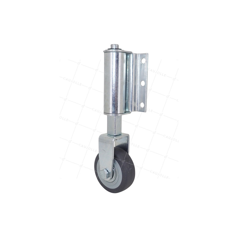 ROULETTE A RESSORT POUR BLOCAGE D'ECHELLE DIAMETRE 50 MM FIXE CHARGE 9.5KG A 20KG AVEC 30MM DE DEBATTEMENT - STOPROLL 50 F