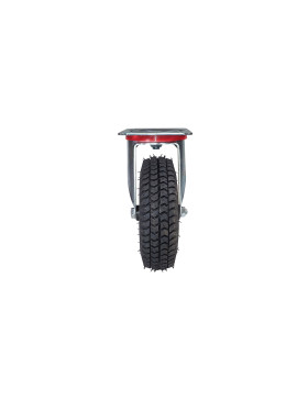 ROULETTE PIVOTANTE PNEUMATIQUE GONFLABLE JANTE TÔLE DIAMÈTRE 260 MM CHARGE 165 KG - S20-1 TOLE GONFLÉE