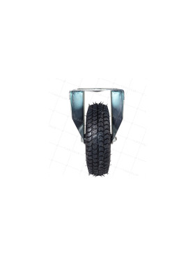 ROULETTE PIVOTANTE PNEUMATIQUE GONFLABLE JANTE TÔLE DIAMÈTRE 260 MM CHARGE 165 KG - S20-1 TOLE GONFLÉE