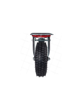 ROULETTE PIVOTANTE PNEUMATIQUE GONFLABLE JANTE TÔLE DIAMÈTRE 260 MM CHARGE 165 KG - S20-1 TOLE GONFLÉE