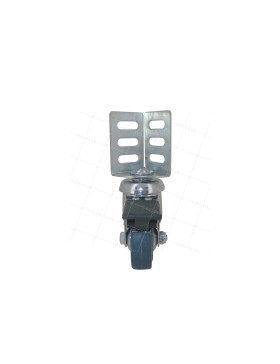 ROULETTE PIVOTANTE A FREIN A CORNIERE DIAMETRE 50 MM CHARGE 30 KG - COL50 CORN BL