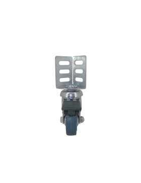 ROULETTE PIVOTANTE A FREIN A CORNIERE DIAMETRE 50 MM CHARGE 30 KG - COL50 CORN BL