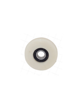 GALET DE GUIDAGE EN NYLON POUR VITRINE DIAMÈTRE 80 MM CHARGE 100 KG AXE 17 MM