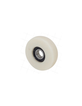 GALET DE GUIDAGE EN NYLON POUR BAIE VITRÉE DIAMÈTRE 80 MM CHARGE 100 KG AXE 17 MM • Caujolle