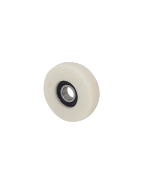 Wheel NYLON GUIDING WHEEL FOR DISPLAY DIAMETER 80 MM LOAD 100 KG AXLE 17 MM