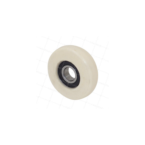 GALET DE GUIDAGE EN NYLON POUR BAIE VITRÉE DIAMÈTRE 70 MM CHARGE 100 KG AXE 17 MM • Caujolle
