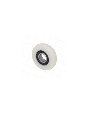 GALET DE GUIDAGE EN NYLON POUR BAIE VITRÉE DIAMÈTRE 65 MM CHARGE 100 KG AXE 17 MM • Caujolle