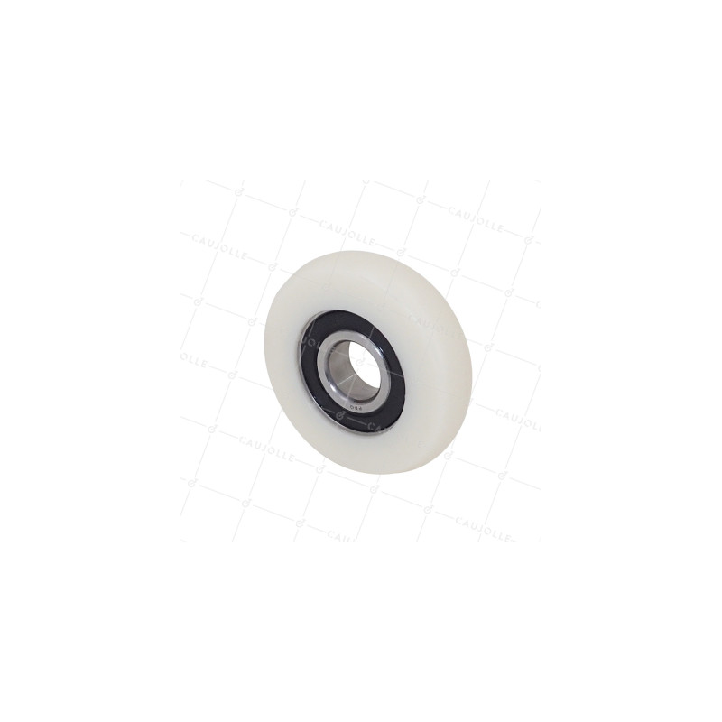 Wheel NYLON GUIDING WHEEL FOR DISPLAY DIAMETER 65 MM LOAD 100 KG AXLE 17 MM