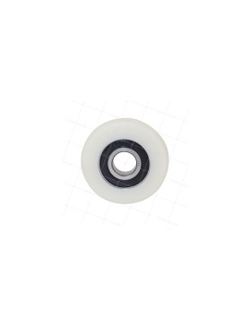 GALET DE GUIDAGE EN NYLON POUR VITRINE DIAMÈTRE 65 MM CHARGE 100 KG AXE 17 MM