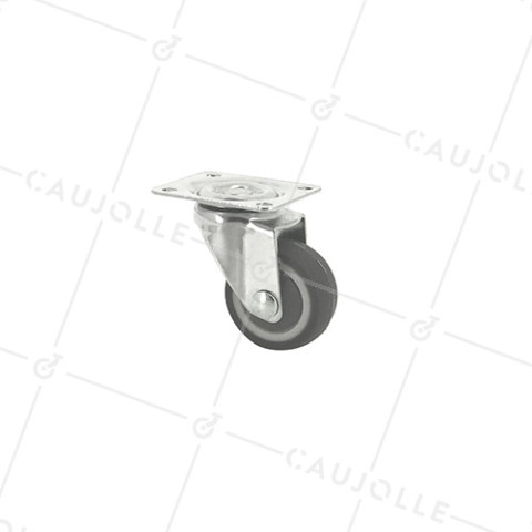 ROULETTE D'AMEUBLEMENT CAOUTCHOUC NON TACHANT DIAM7TRE 30 MM CHARGE 15KG _ S12LUX30 • Caujolle