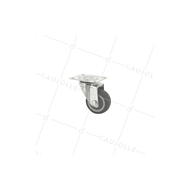 Castor SWIVEL FURNITURE CASTER NON-MARKING RUBBER DIAMETER 30 MM LOAD 15KG - S12LUX30