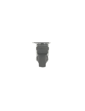 Castor SWIVEL WITH BRAKE FURNITURE NON-MARKING RUBBER DIAMETER 30 MM - S12LUX30AF
