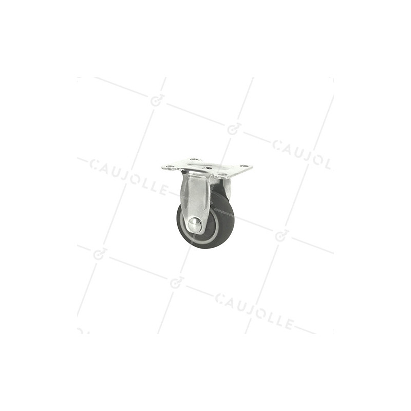 Castor FIXED FURNITURE SOFT RUBBER WHEEL DIAMETER 37MM - S18LUX40