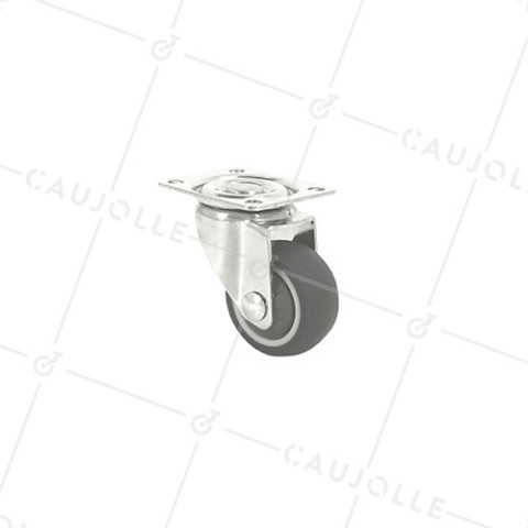 Castor SOFT RUBBER FURNITURE CASTOR DIAMETER 37MM - S12LUX40 • Caujolle