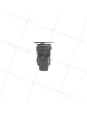 Castor SWIVEL CASTOR WITH BRAKE SOFT RUBBER DIAMETER 37MM `- S12LUX40AF