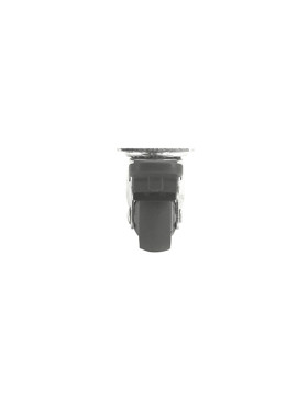 Castor SWIVEL CASTOR WITH BRAKE SOFT RUBBER DIAMETER 37MM `- S12LUX40AF
