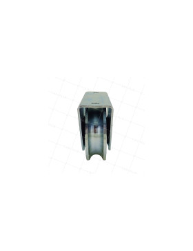 ROUE DE PORTAIL AVEC SUPPORT À VISSER OU SOUDER DIAMÈTRE 80 MM POUR RAIL ROND DE 16 MM CHARGE 300 KG - MTSPGR80A
