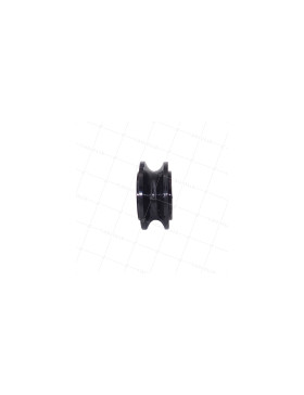 POULIE PLASTIQUE LARGE DIAMÈTRE 50 MM AXE 8 MM CHARGE 60 KG POUR CABLE DE 12 MM