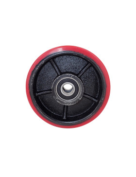 Wheel FOR LOW PROFILE PALLET TRUCK DIAMETER 160 MM LOAD 300 KG AXLE 20MM BALLS - Wheel PALLET TRUCK 160 LOW
