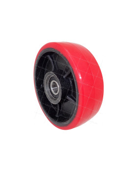 ROUE POUR TRANSPALETTE SURBAISSÉ DIAMÈTRE 160 MM CHARGE 300 KG AXE 20MM BILLES - ROUE TRANSPAL 160 SURB • Caujolle