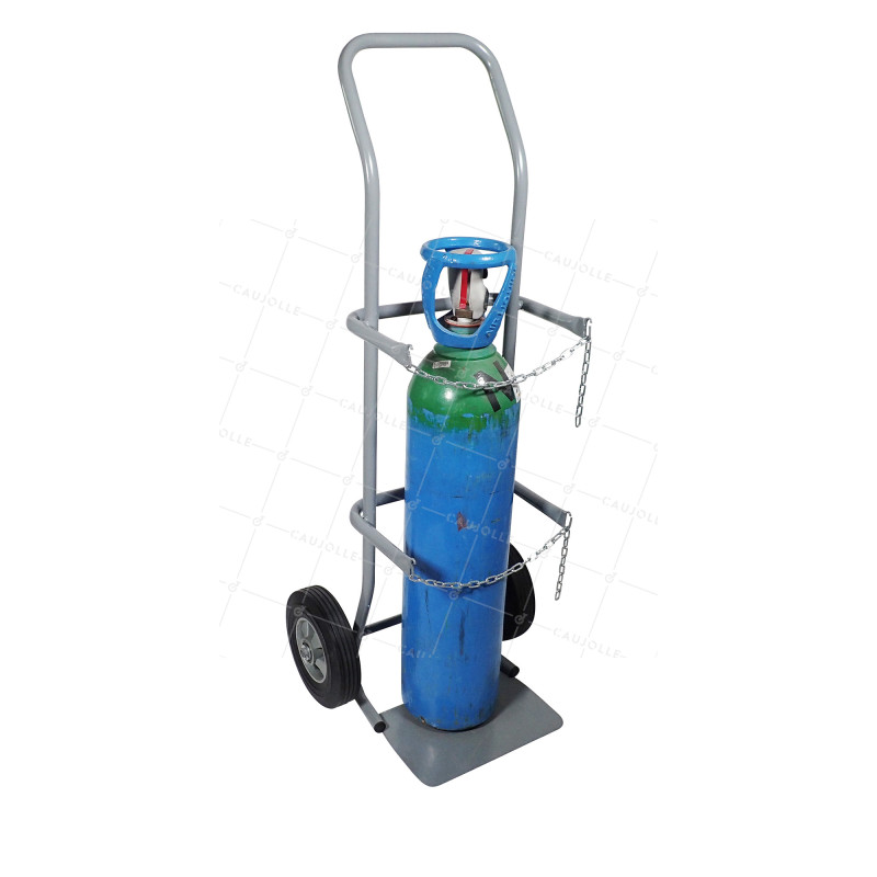 DIABLE PORTE-BOUTEILLE À GAZ GRIS CHARGE 200 KG