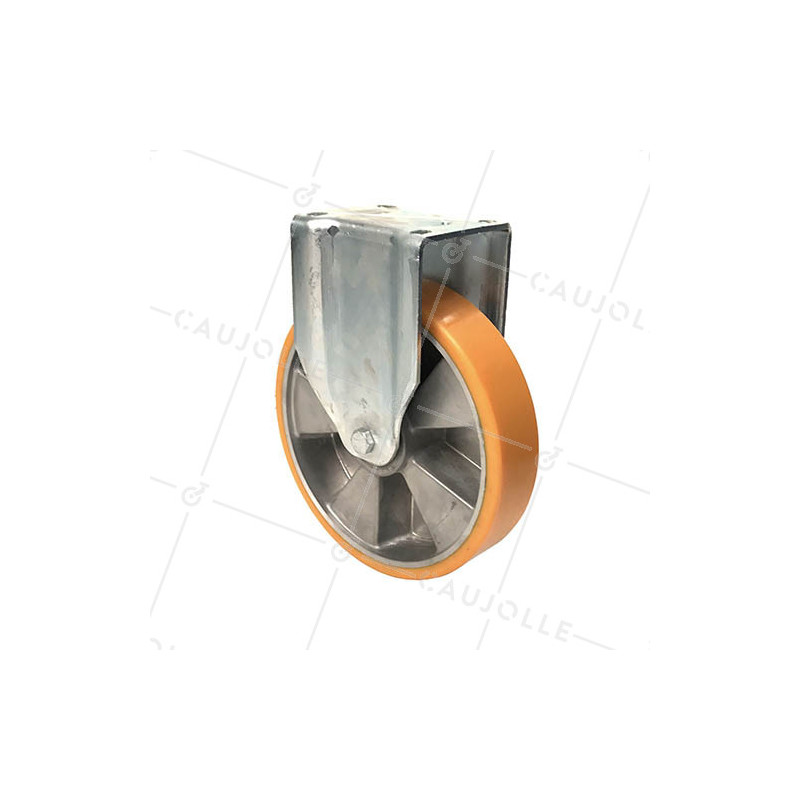 Castor FIXED REINFORCED POLYURETHANE WHEEL ALUMINUM RIM DIAMETER 250 MM LOAD 1000KG - S79AR 250