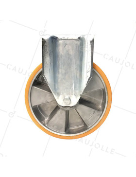 ROULETTE FIXE POLYURÉTHANE RENFORCÉE JANTE ALUMINIUM DIAMÈTRE 250 MM CHARGE 1000KG - S79AR 250