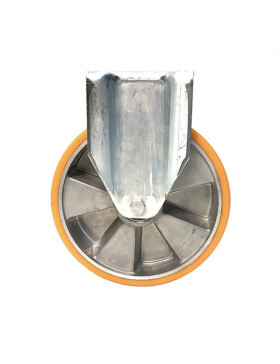 ROULETTE FIXE POLYURÉTHANE RENFORCÉE JANTE ALUMINIUM DIAMÈTRE 250 MM CHARGE 1000KG - S79AR 250