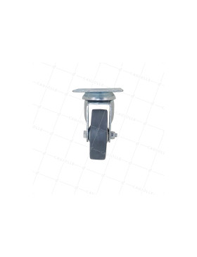 ROULETTE DE COLLECTIVITE EN CAOUTCHOUC SOUPLE NON TACHANT DIAMÈTRE 65 MM CHARGE 35 KG - S14 65