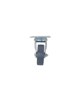 ROULETTE DE COLLECTIVITE EN CAOUTCHOUC SOUPLE NON TACHANT DIAMÈTRE 65 MM CHARGE 35 KG - S14 65