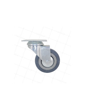 ROULETTE DE COLLECTIVITE EN CAOUTCHOUC SOUPLE NON TACHANT DIAMÈTRE 75 MM CHARGE 40 KG - S14 80