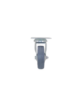 ROULETTE DE COLLECTIVITE EN CAOUTCHOUC SOUPLE NON TACHANT DIAMÈTRE 75 MM CHARGE 40 KG - S14 80