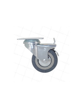 ROULETTE DE COLLECTIVITÉ EN CAOUTCHOUC SOUPLE NON TACHANT DIAMÈTRE 75 MM CHARGE 40 KG - S14 80AF