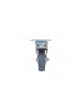 ROULETTE DE COLLECTIVITÉ EN CAOUTCHOUC SOUPLE NON TACHANT DIAMÈTRE 75 MM CHARGE 40 KG - S14 80AF